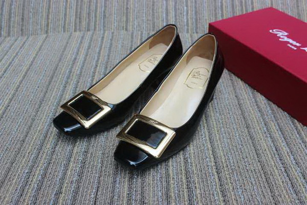 RV Shallow mouth Block heel Shoes Women--050